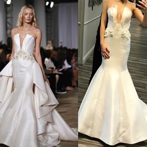 Ines Di Santo👰Bridal Wedding mermaid satin dress